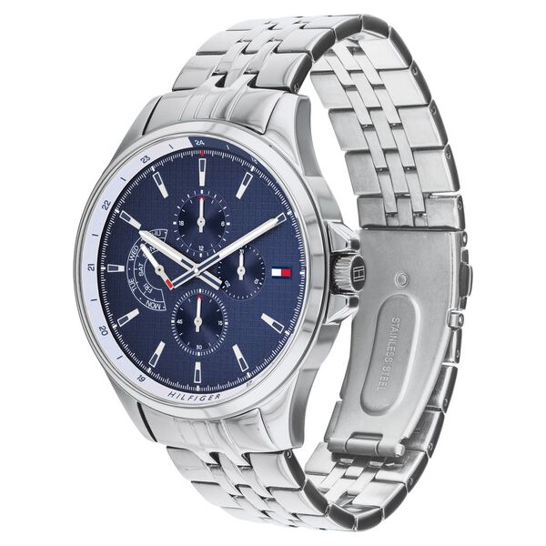 Buy Online Tommy Hilfiger Quartz Multifunction Blue Dial Stainless ...