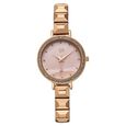 Vyb Enigma By Fastrack Quartz Analog Pink Dial Rose Gold Metal Strap Watch For Girls - image number 1