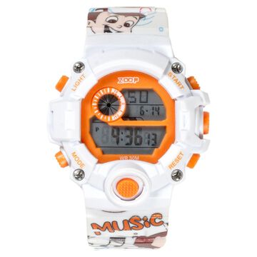Zoop Chhota Bheem 2.0 Digital Unisex Watch For Kids With Orange Printed Strap From House Of Titan