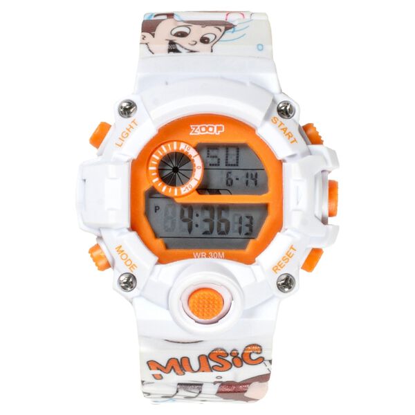 Zoop Chhota Bheem 2.0 Digital Unisex Watch For Kids With Orange Printed Strap From House Of Titan - image number 1