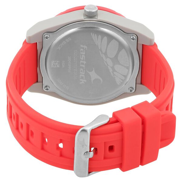 Fastrack Trendies Quartz Analog Grey Dial Silicone Strap Watch for Guys - image number 3