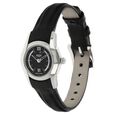 Xylys Swiss Analog Black Leather Strap and Black Dial Watch For Women - image number 1
