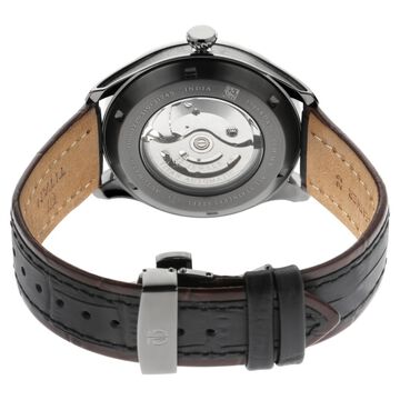 Titan Magnate Automatic White Dial Blue Leather Strap Watch for Men
