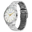 Sonata Traditional Essentials Quartz Analog Silver Dial Silver Metal Strap Watch For Men - image number 1