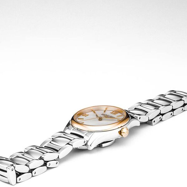 Roamer Eleganza Quartz Analog with Date Mother of Pearl Dial Silver Stainless Steel Strap Watch For Women - image number 2