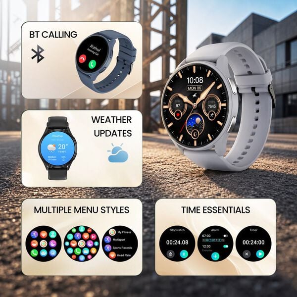 Fastrack Smart Revoltt XR1 Pro Smartwatch with 3.63 cm AMOLED Display BT Calling & Health Tracking - image number 7