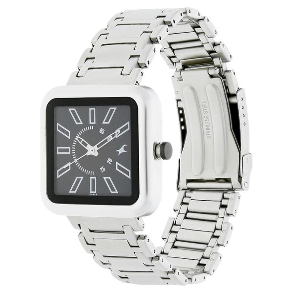 Fastrack Quartz Analog Grey Dial Stainless Steel Strap Watch for Guys - image number 1