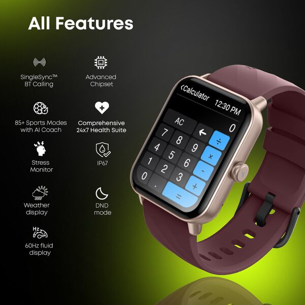 Fastrack Limitless Glide X Advanced UltraVU HD Display, Functional Cown, BT Calling, 100+ Sports Modes & Watchface - image number 1