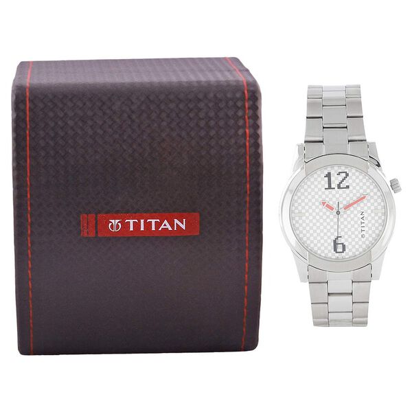 Titan Quartz Analog Silver Dial Watch for Men - image number 4