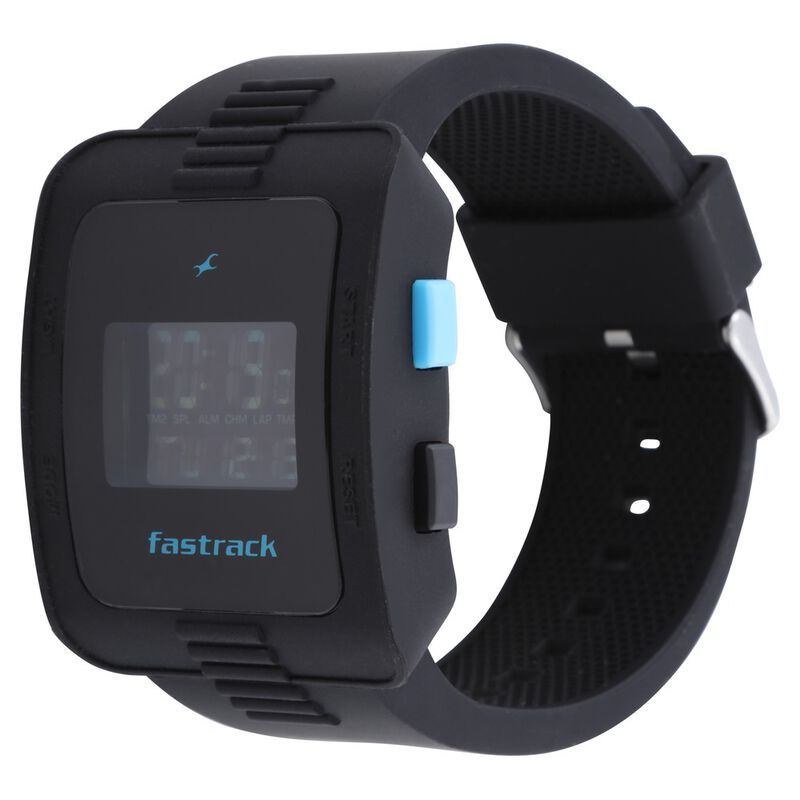 Fastrack Digital Black Dial Plastic Strap Watch for Guys - image number 1