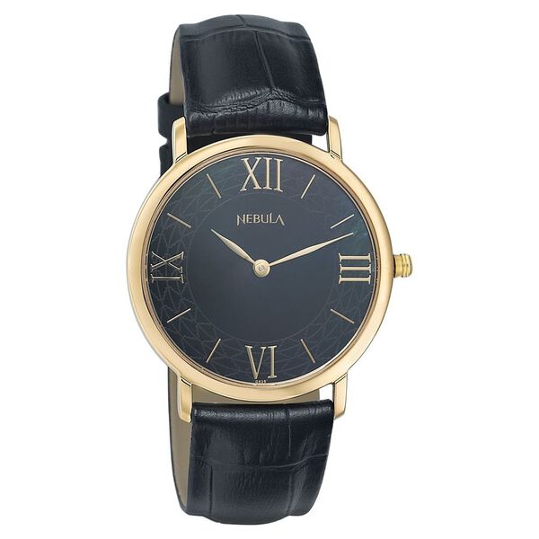 Titan Nebula Quartz Analog 18 Karat Solid Gold Watch for Men - image number 0