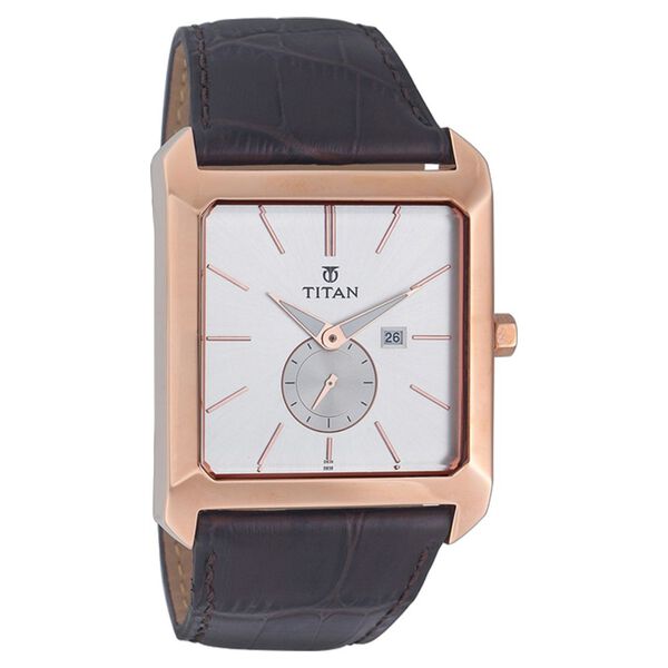 Titan Quartz Analog White Dial Watch for Men - image number 0