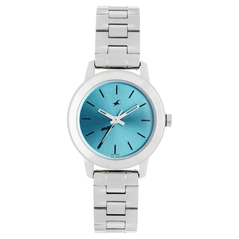 Fastrack Tropical Waters Quartz Analog Green Dial Metal Strap Watch for Girls - image number 0