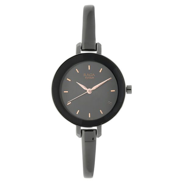 Titan Raga Viva Anthracite Dial Women Watch With Metal Strap - image number 0