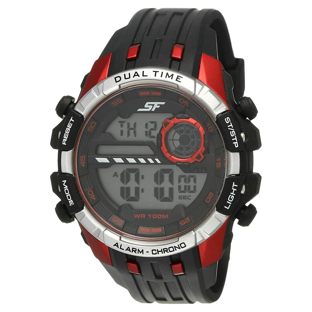 Buy Online SF Digital Watch with Black Strap for Unisex
