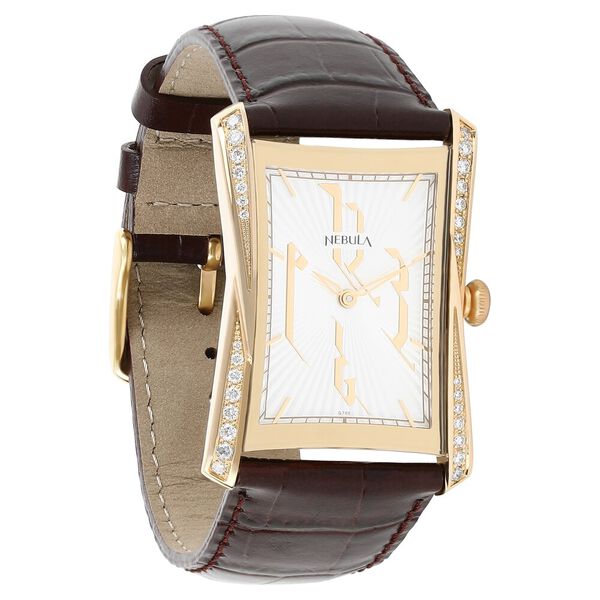 Titan Nebula Calligraphy Quartz Analog 18 Karat Solid Gold Watch for Men - image number 1