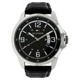Tommy Hilfiger Quartz Analog Black Dial Leather Strap Watch for Men - image number 0