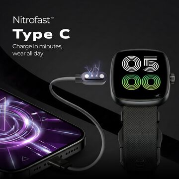 Fastrack Jupiter S3 Smartwatch with 1.83" TFT 2.5D Display, Push Button & Rotary Crown, 24/7 Health Suite