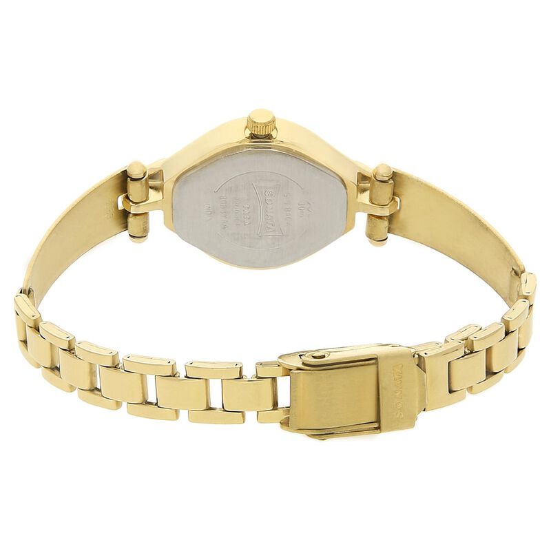 Sonata Quartz Analog White Dial Stainless Steel Strap Watch for Women - image number 3