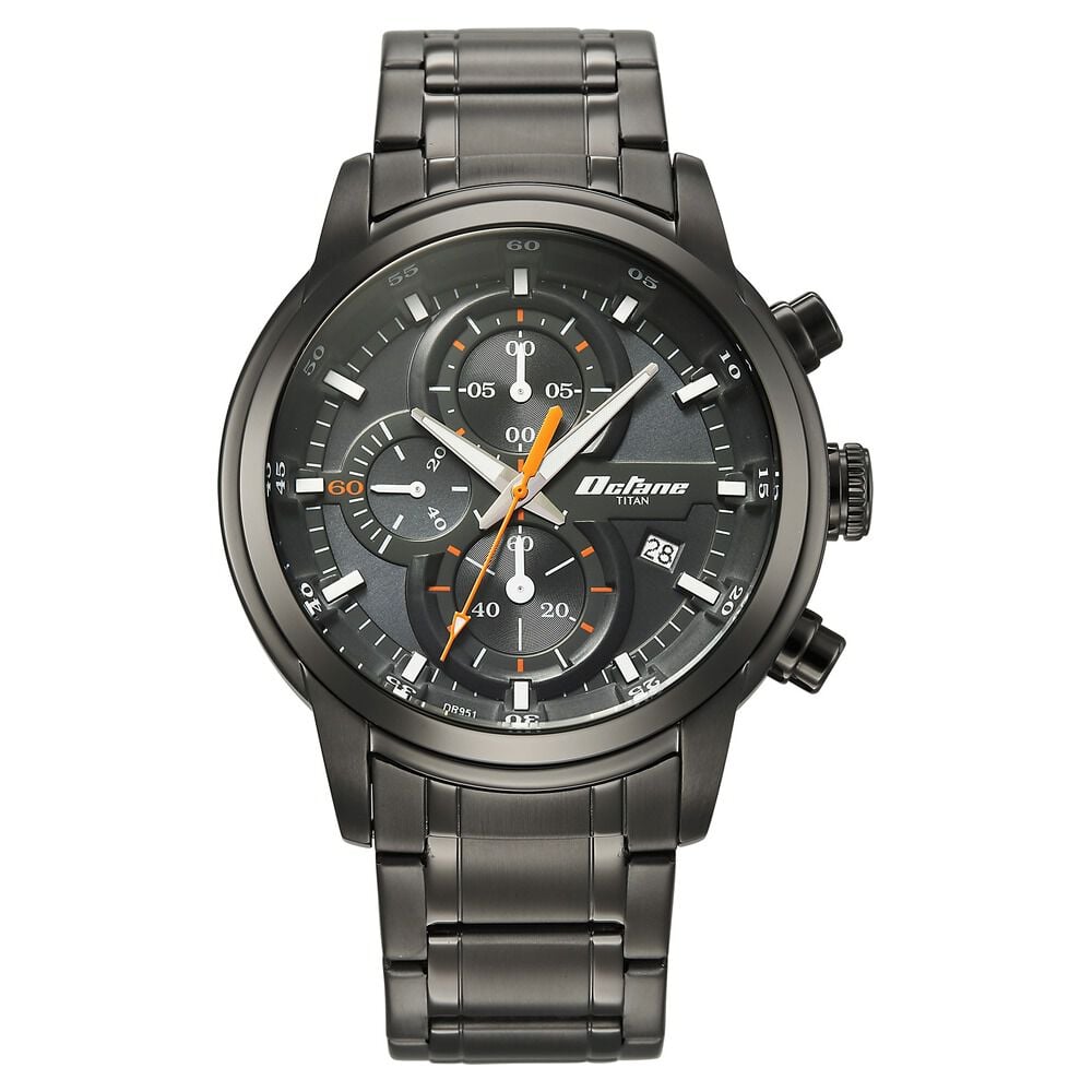 Buy Online Titan Octane Primal Quartz Chronograph Grey Dial Grey