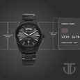 Titan Astral Concealed Automatic Analog with Black Dial Black Stainless Steel Strap Watch for Men - image number 3