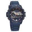 Fastrack Street line Quartz Analog Digital Blue Dial Silicone Strap Watch for Girls - image number 1