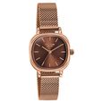 Poze By Sonata Quartz Analog Brown Dial Golden Metal Strap Watch For Women - image number 2