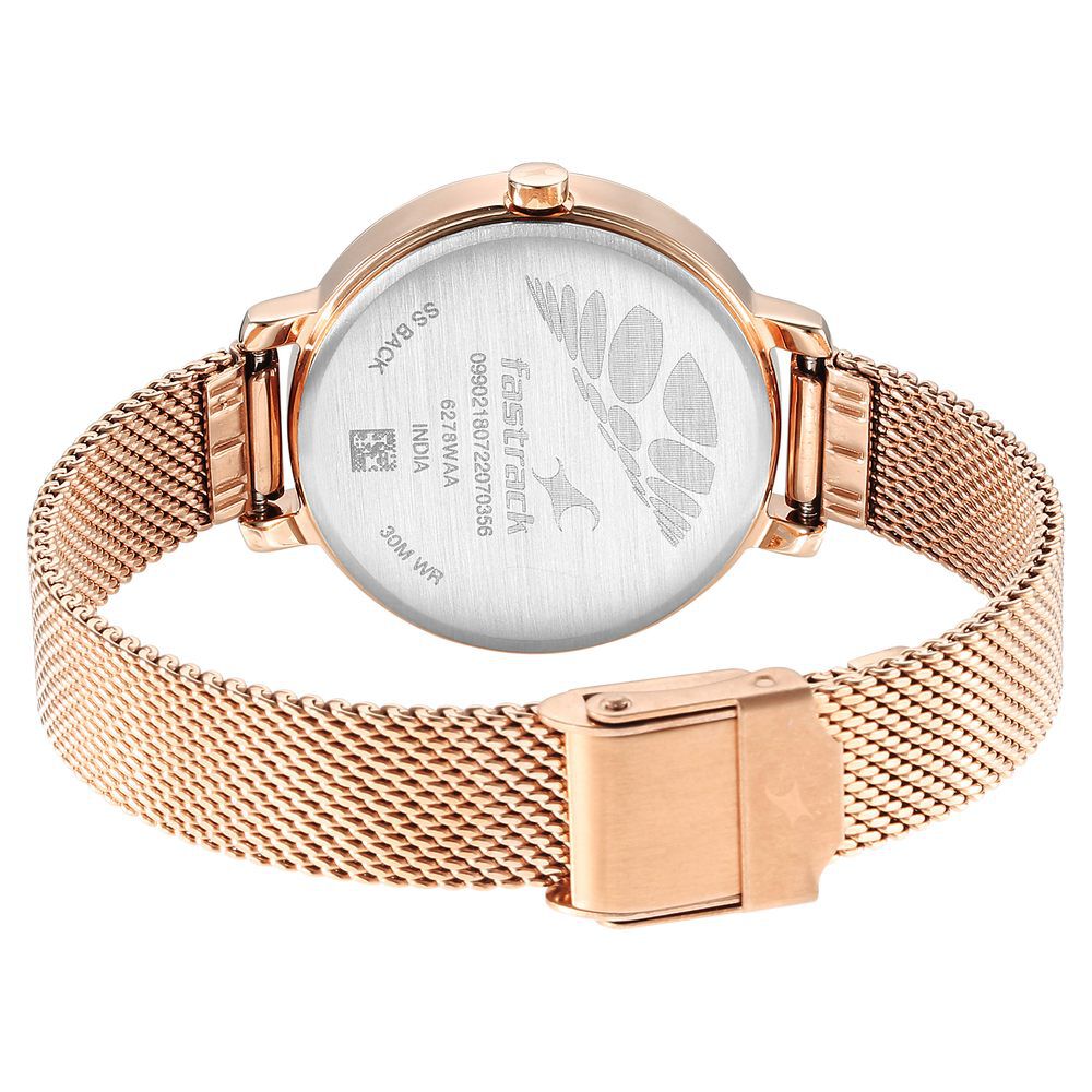 Fastrack rose hotsell gold watch womens
