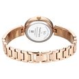 Fastrack Vyb Starlet Quartz Analog White Dial Rose Gold Color Metal Strap Watch For Girls - image number 5