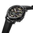 Police Quartz Analog Black Dial Black Leather Strap Watch For Men - image number 3