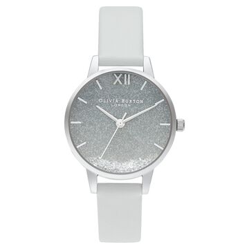 Olivia Burton Quartz Analog Blue Dial Leather Strap Watch for Women