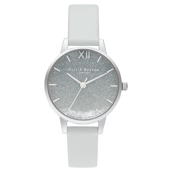 Olivia Burton Quartz Analog Blue Dial Leather Strap Watch for Women - image number 0