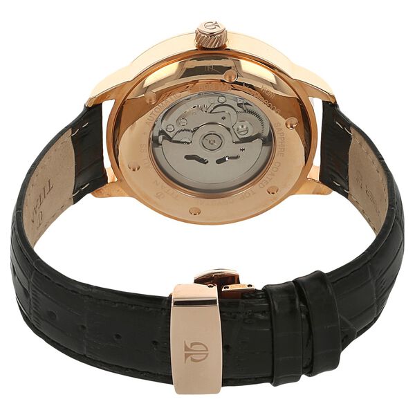 Titan Automatic Black Dial Leather Strap Watch for Men - image number 3