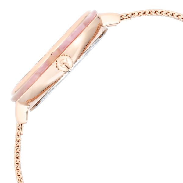 Glitz Rose Gold Dial Stainless Steel Strap Watch for Women - image number 3