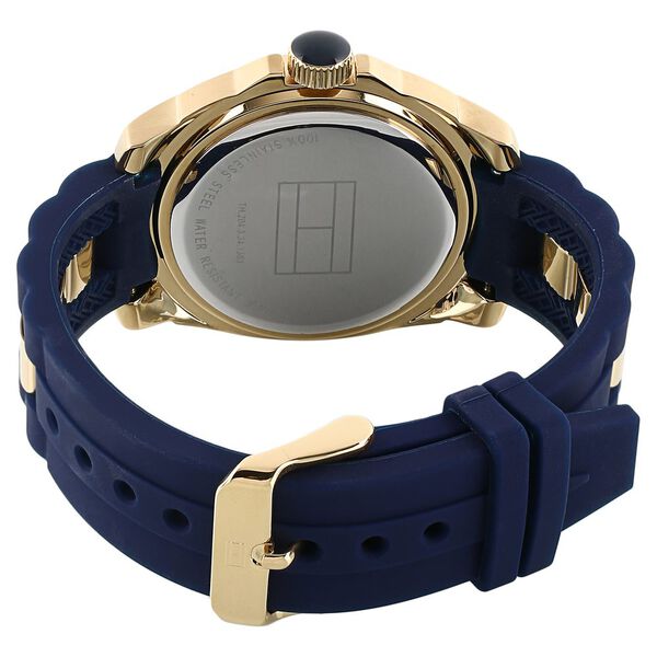 Tommy Hilfiger Quartz Analog Silver Dial Silicone Strap Watch for Women - image number 3