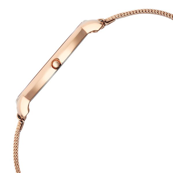 Titan Edge Metal Ladies Allure Quartz Analog Mother Of Pearl Round Dial Rose Gold Stainless Steel Strap Watch For Women - image number 4