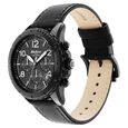Titan Octane Classic Sporty Black Dial Chronograph Leather Strap watch for Men - image number 2