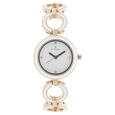Titan Quartz Analog Black Dial Metal Strap Watch for Women