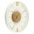 Titan Earth Flare Wall Clock - Wood Texture - image number 2