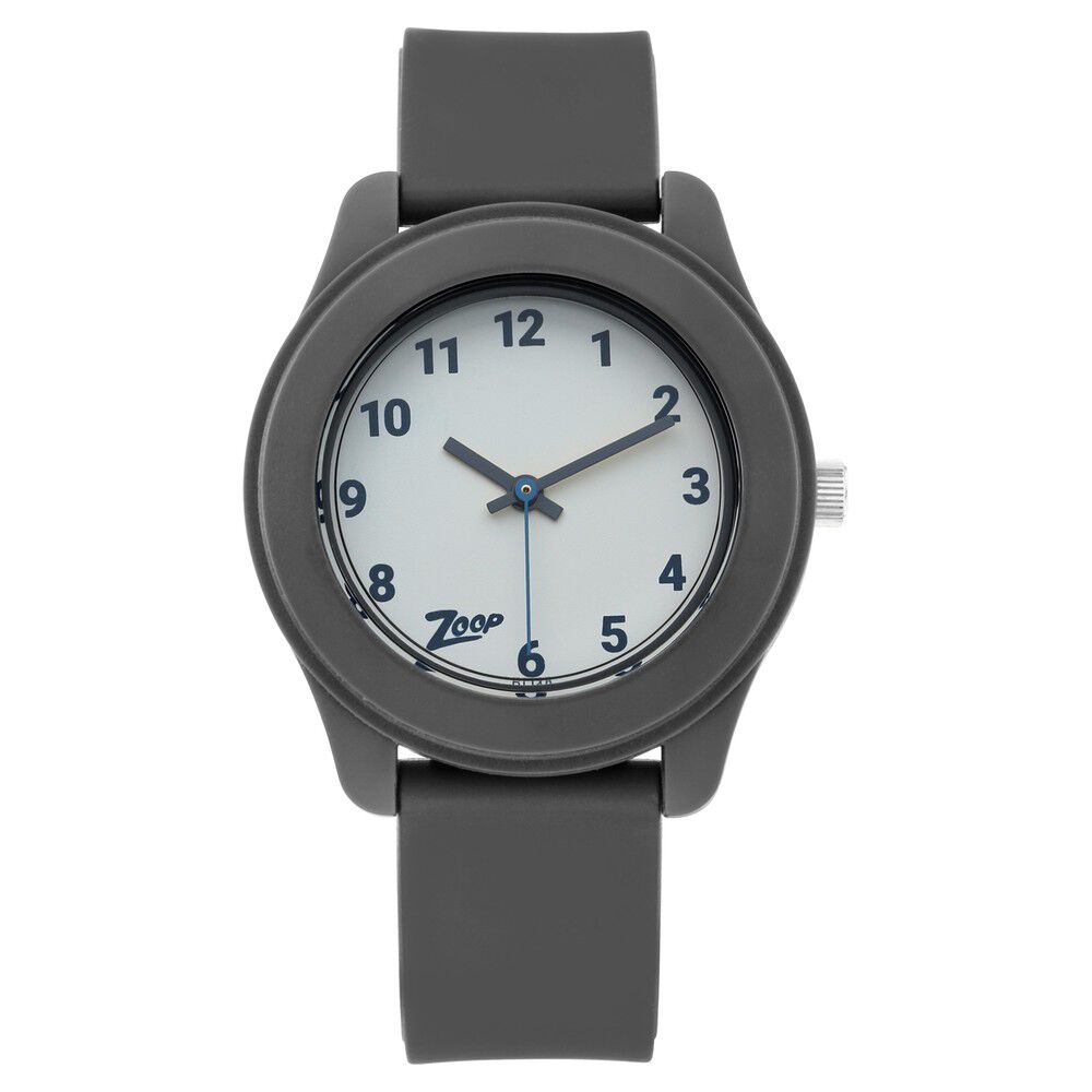 Buy Online Zoop By Titan Quartz Analog White Dial PU Strap Watch