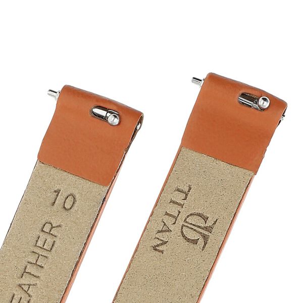 10 mm Orange Genuine Leather Strap for Women - image number 4