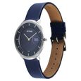 Titan Edge Murals Quartz Analog Blue Dial Blue Leather Strap Watch For Men - image number 3