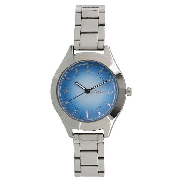 Fastrack All Nighters Quartz Analog Blue Dial Metal Strap Watch for Girls - image number 0