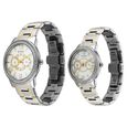 Titan Royal Bandhan Quartz Analog with Day and Date White Dial Two Toned Strap Watch For Couple - image number 2