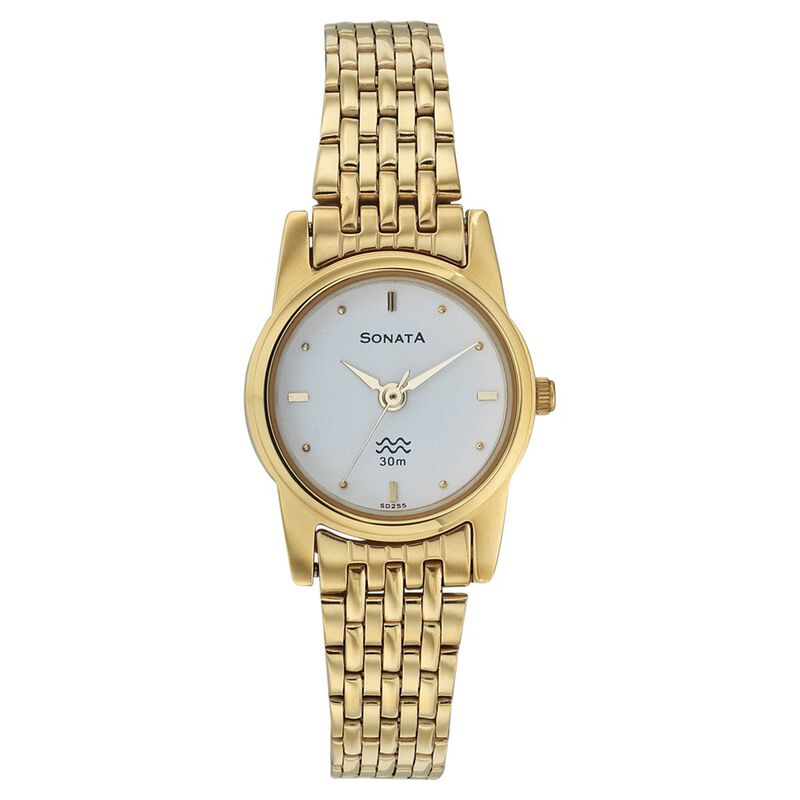 Sonata Quartz Analog White Dial Strap Watch for Women