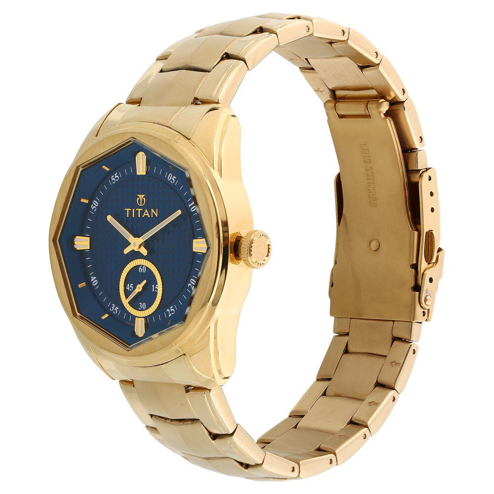 Buy Online Titan Regalia Sovereign Blue Dial Analog Stainless