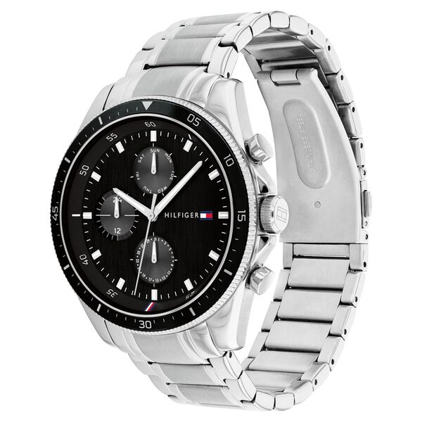 Tommy Hilfiger Quartz Multifunction Black Dial Stainless Steel Strap Watch for Men - image number 1