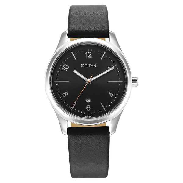 Titan Urban Anthracite Dial Analog Leather Strap watch for Women - image number 1