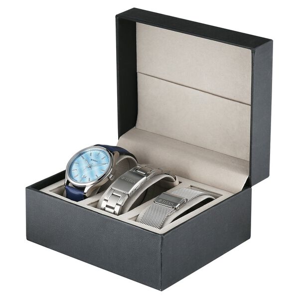 Titan Classique Palette of Time Analog with Blue Dial Interchangeable Straps Watch with for Men - image number 2
