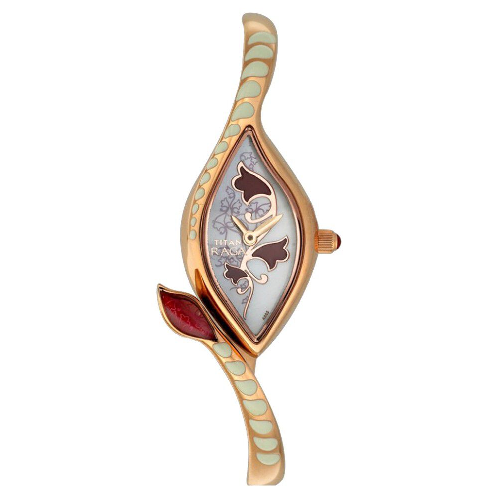 Buy Online Titan Quartz Analog Mother Of Pearl Dial Watch for Women nb9745wm01 Titan